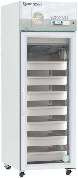NSBR231WSGCR/0 Blood Bank Refrigerator 23 Cu. Ft. Glass Door Blood Bank Refrigerator <strong>with Chart Recorder</strong>