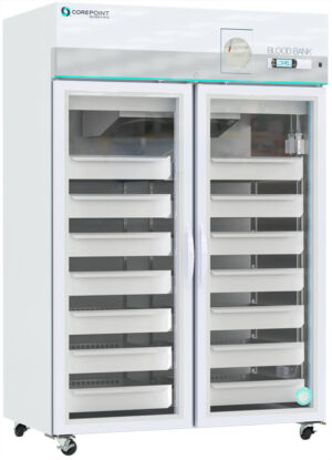 NSBR492WSGCR/0 49 Cu Ft Blood Bank Refrigerator 49 Cu. Ft. Glass Door Blood Bank Refrigerator <strong>with Chart Recorder</strong>