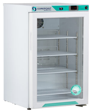 PR031WWG/0 2.5 Cu. Ft. Freestanding Countertop Glass Door Refrigerator