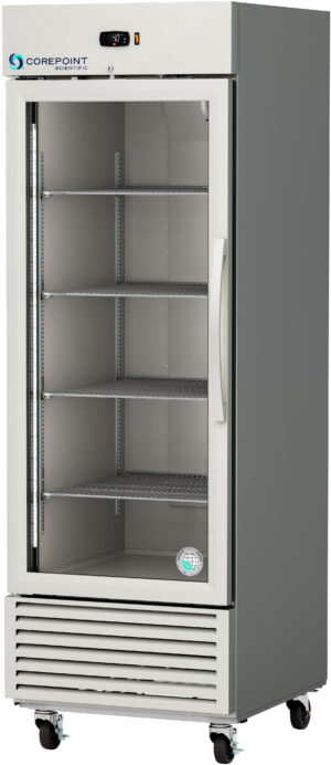 CPS-HC-SSR-25G-LH 25 Cu. Ft. Stainless Steel Glass Door Refrigerator, Left Hinged