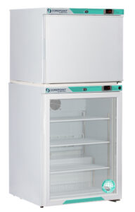 PRF072WWG-0A 7 Cu. Ft. Glass Door Refrigerator & Solid Door Auto Defrost Freezer Combination